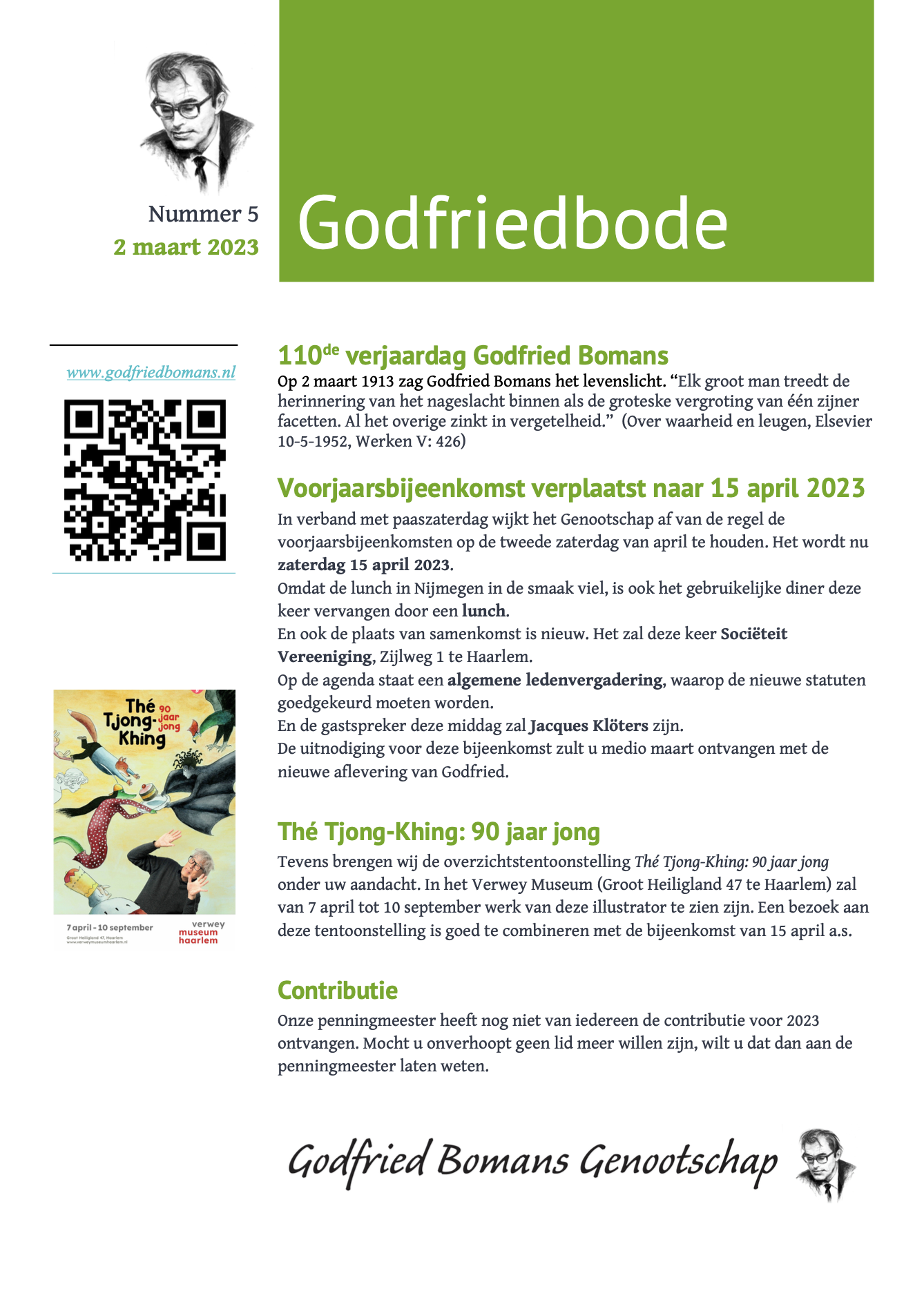 Godfriedbode nummer 5 maart 2023